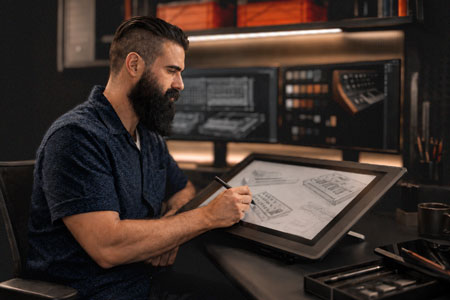 Designer at work